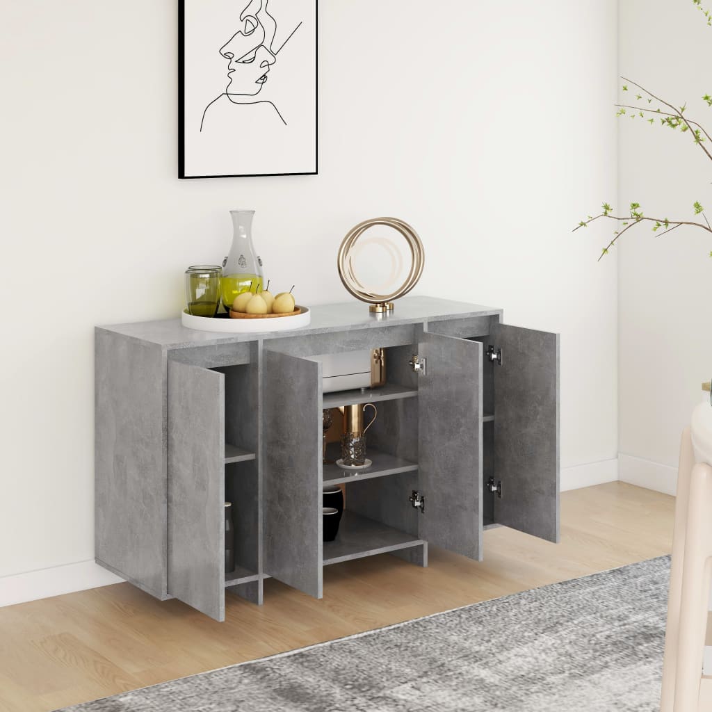 Senkki betoninharmaa 120x41x75 cm lastulevy - Sisustajankoti.fi