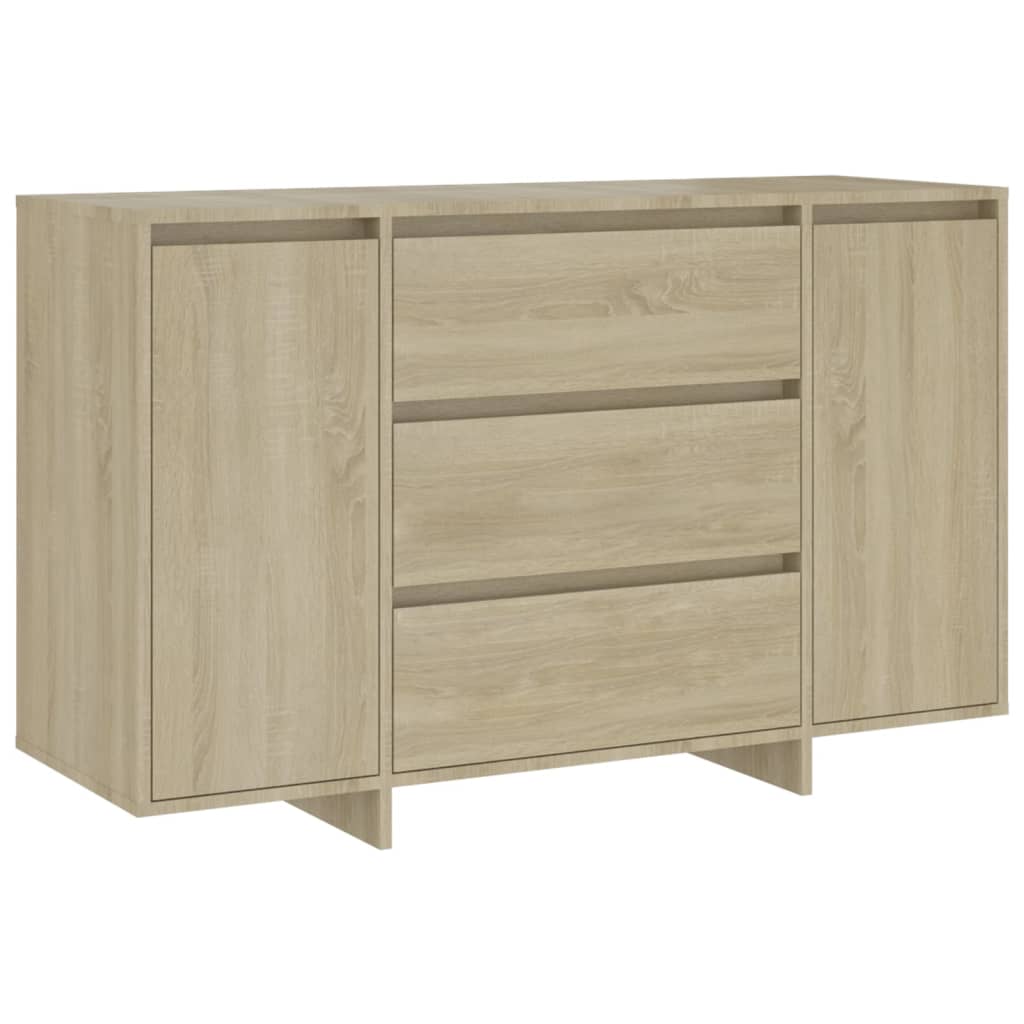 Senkki 3 vetolaatikolla Sonoma-tammi 120x41x75 cm lastulevy - Sisustajankoti.fi
