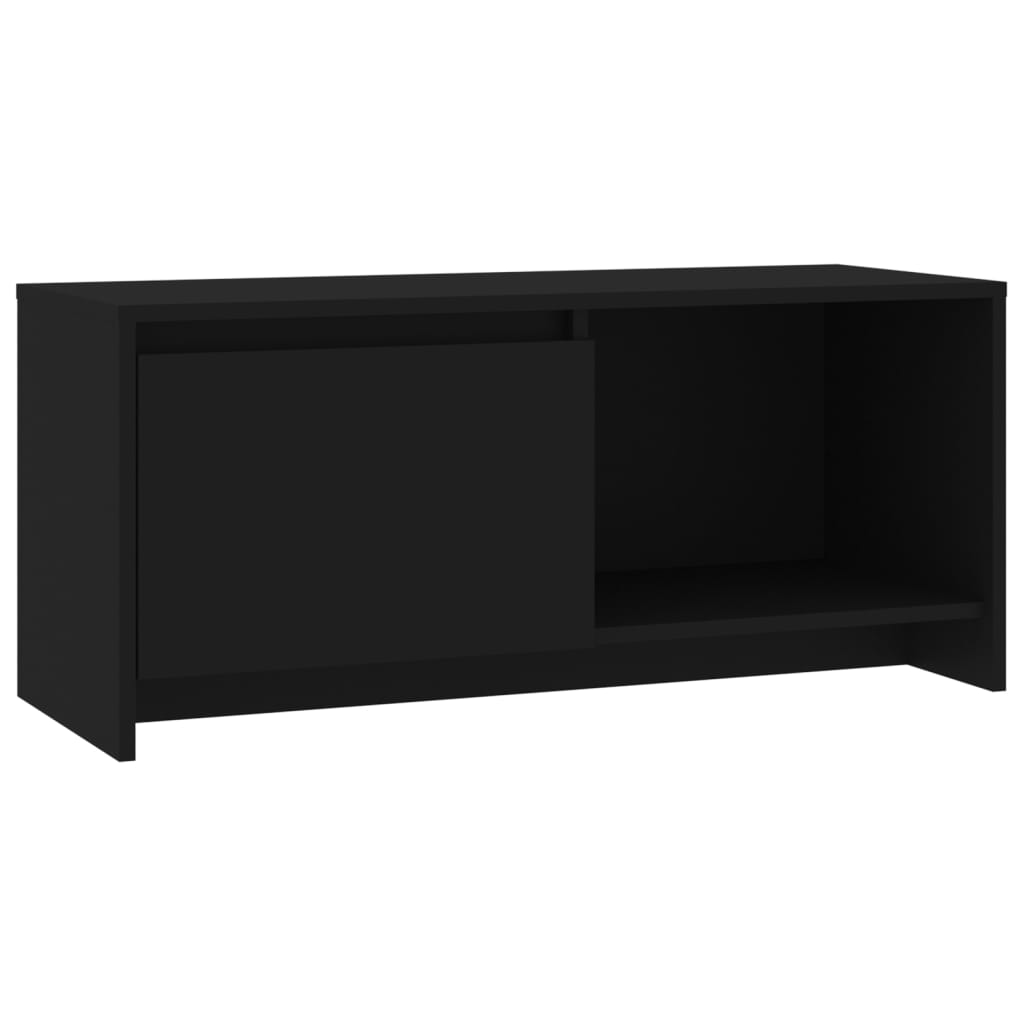 TV-taso musta 90x35x40 cm lastulevy - Sisustajankoti.fi
