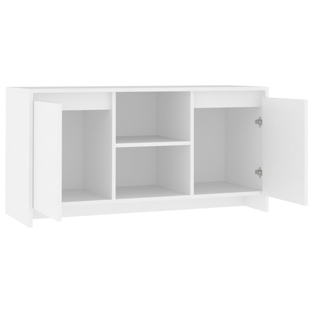 TV-taso valkoinen 102x37,5x52,5 cm lastulevy - Sisustajankoti.fi