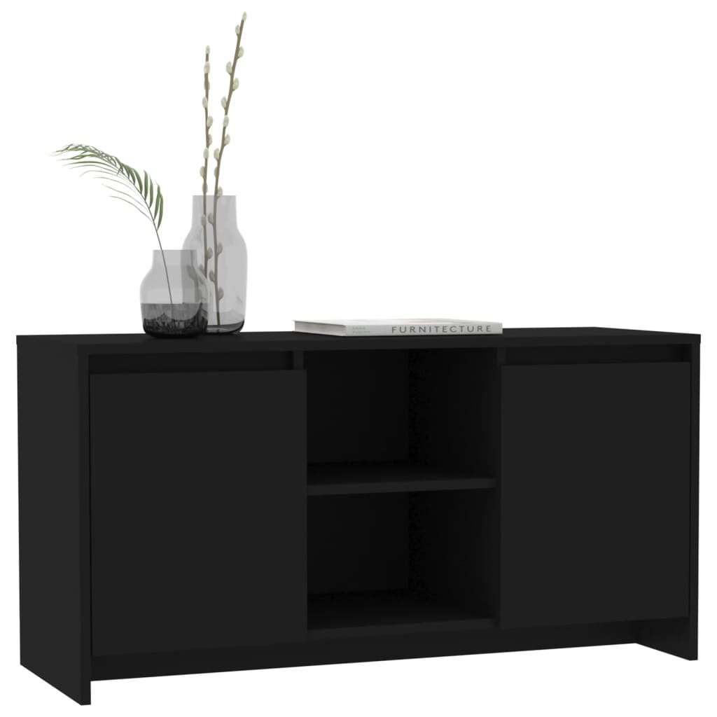 TV-taso musta 102x37,5x52,5 cm lastulevy - Sisustajankoti.fi