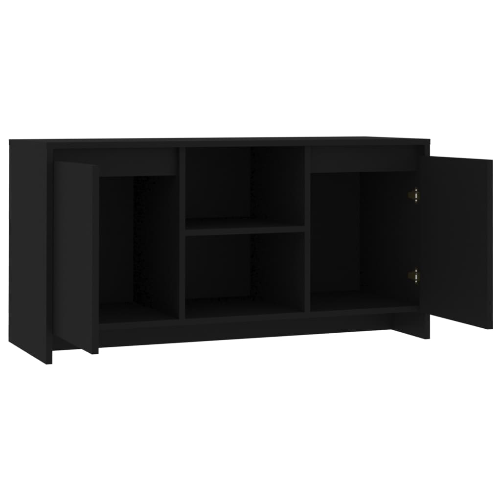 TV-taso musta 102x37,5x52,5 cm lastulevy - Sisustajankoti.fi