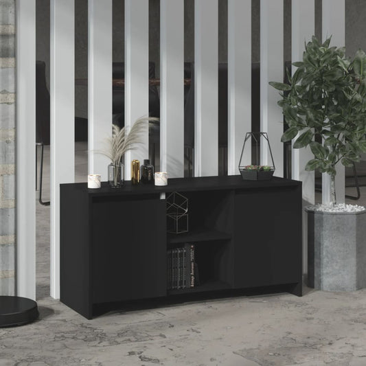 TV-taso musta 102x37,5x52,5 cm lastulevy - Sisustajankoti.fi