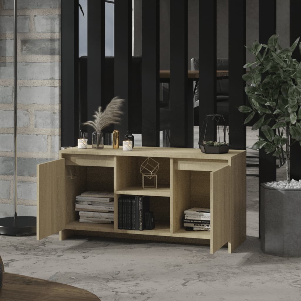 TV-taso Sonoma-tammi 102x37,5x52,5 cm lastulevy - Sisustajankoti.fi
