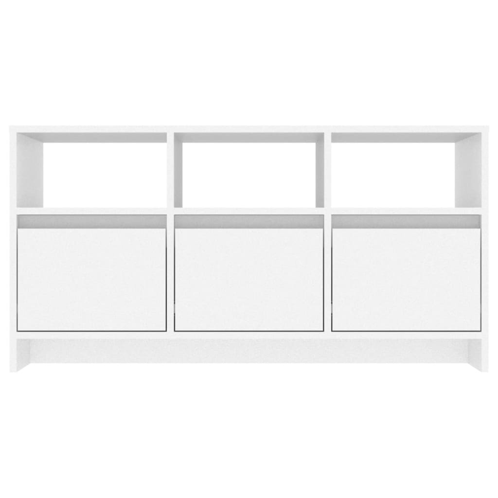 TV-taso valkoinen 102x37,5x52,5 cm lastulevy - Sisustajankoti.fi