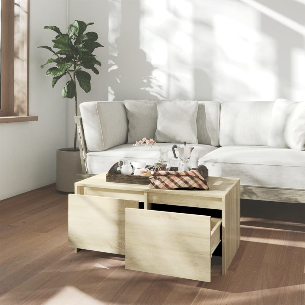 Sohvapöytä Sonoma-tammi 90x50x41,5 cm lastulevy - Sisustajankoti.fi