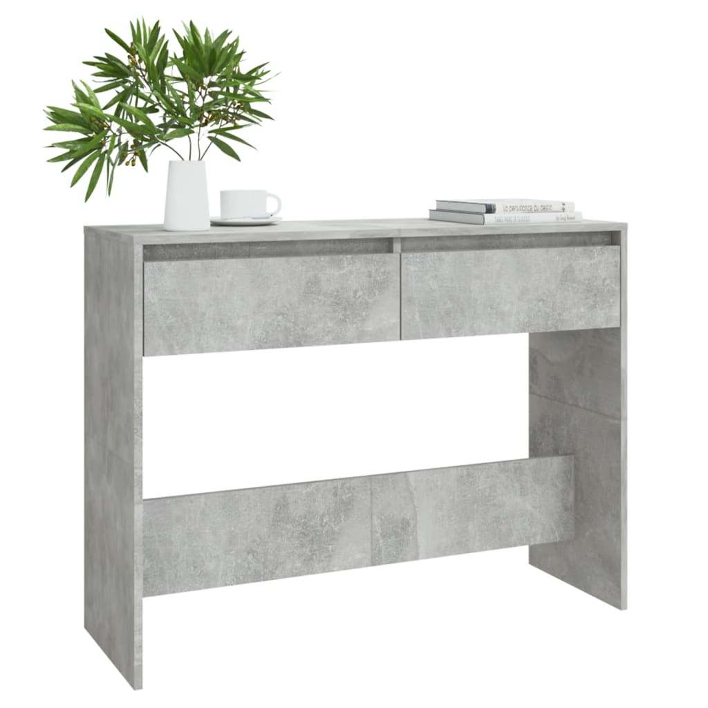 Konsolipöytä betoninharmaa 100x35x76,5 cm lastulevy - Sisustajankoti.fi