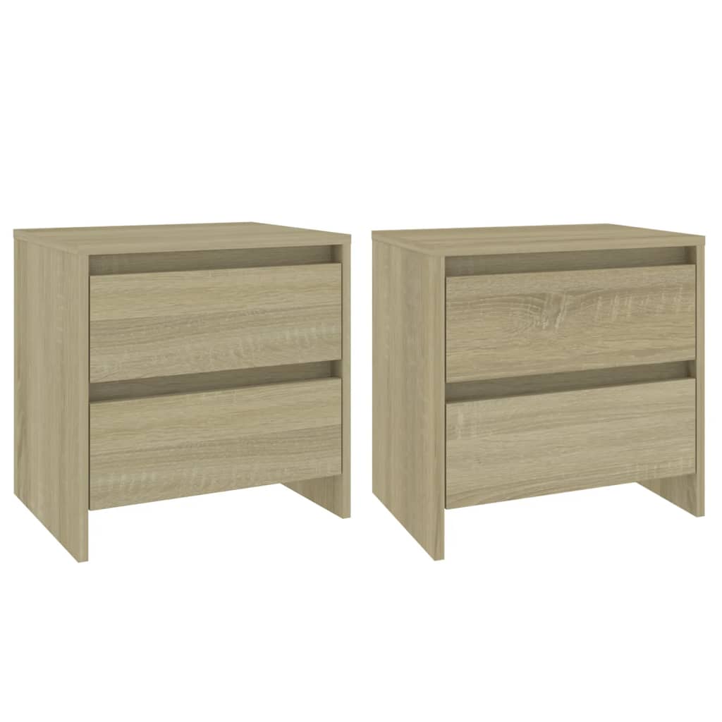 Yöpöydät 2 kpl Sonoma-tammi 45x34,5x44,5 cm - Sisustajankoti.fi