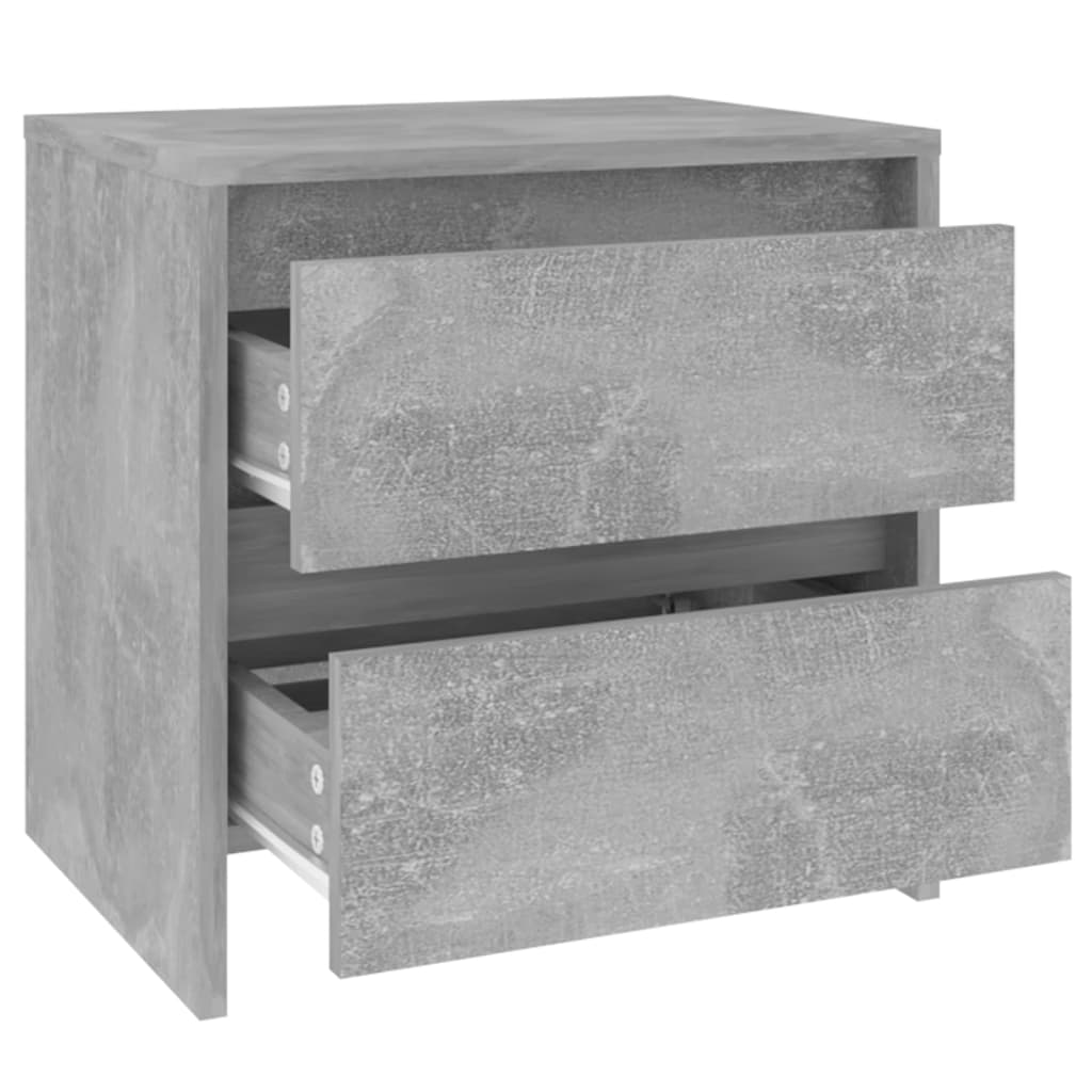 Yöpöydät 2 kpl betoninharmaa 45x34,5x44,5 cm - Sisustajankoti.fi
