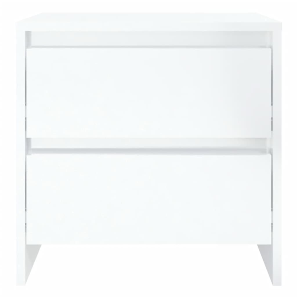 Yöpöytä korkeakiilto valkoinen 45x34,5x44,5 cm - Sisustajankoti.fi