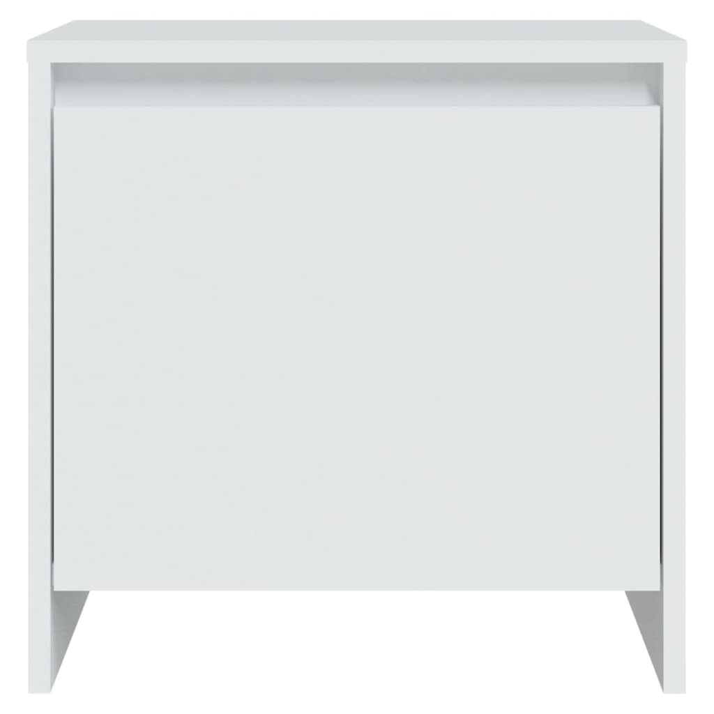 Yöpöydät 2 kpl valkoinen 45x34x44,5 cm lastulevy - Sisustajankoti.fi