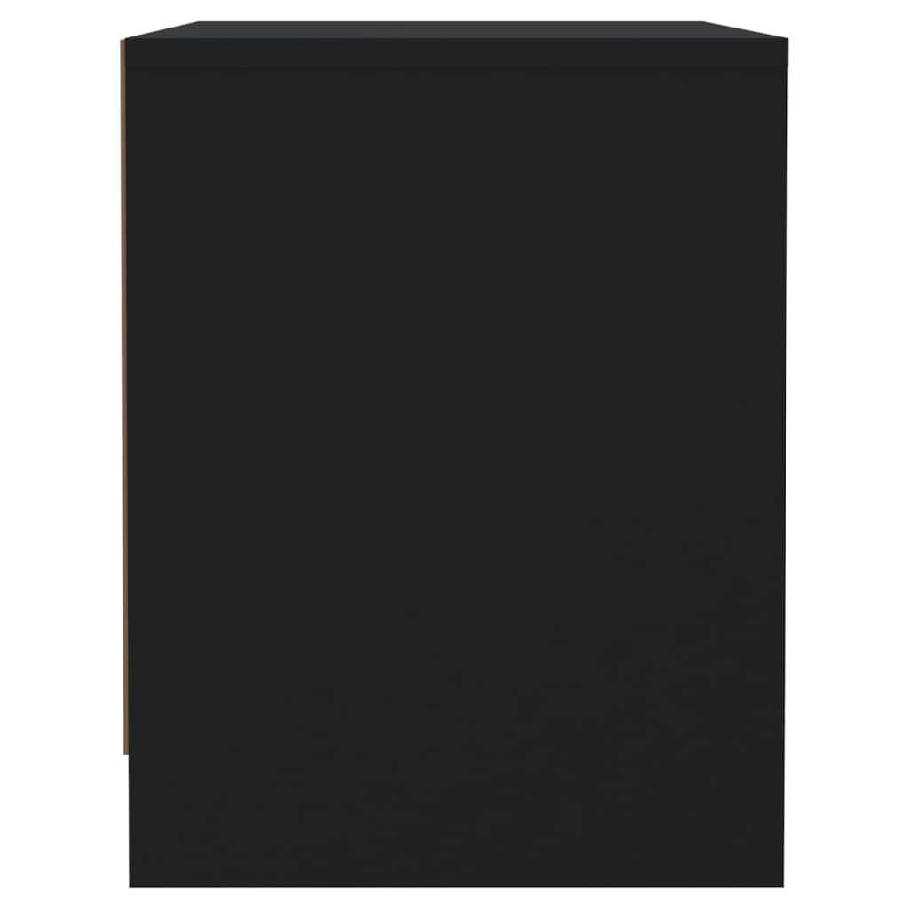 Yöpöydät 2 kpl musta 45x34x44,5 cm lastulevy - Sisustajankoti.fi