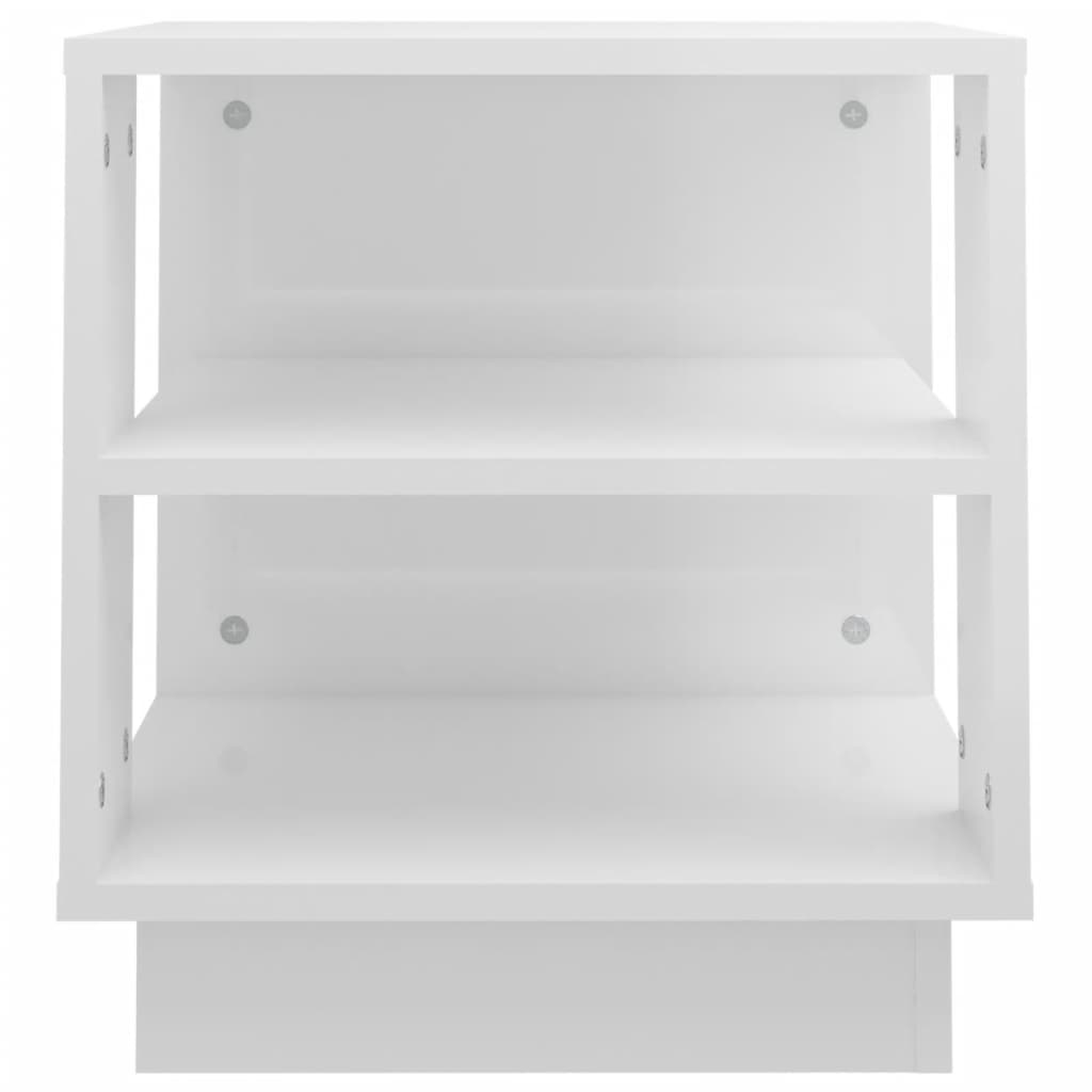 Sohvapöytä korkeakiilto valkoinen 40x40x43 cm tekninen puu - Sisustajankoti.fi