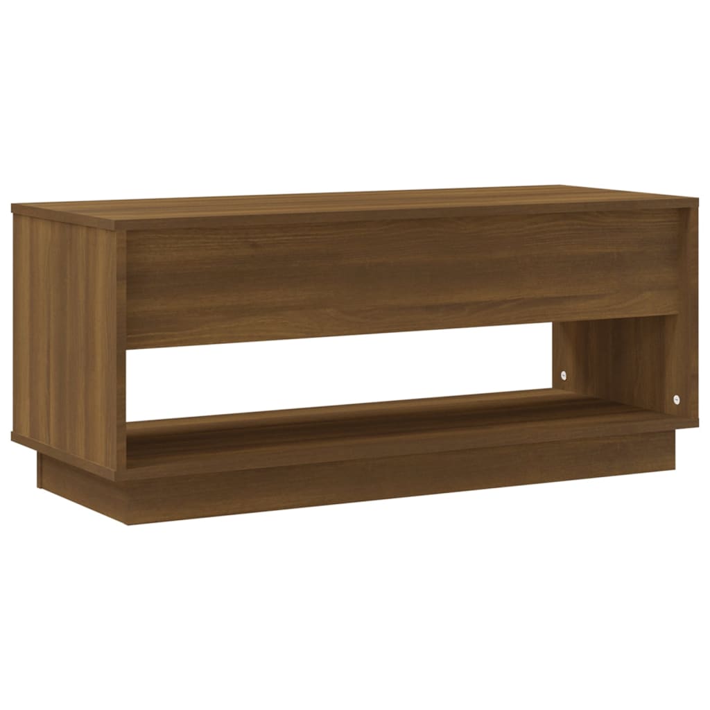 TV-taso ruskea tammi 102x41x44 cm lastulevy - Sisustajankoti.fi