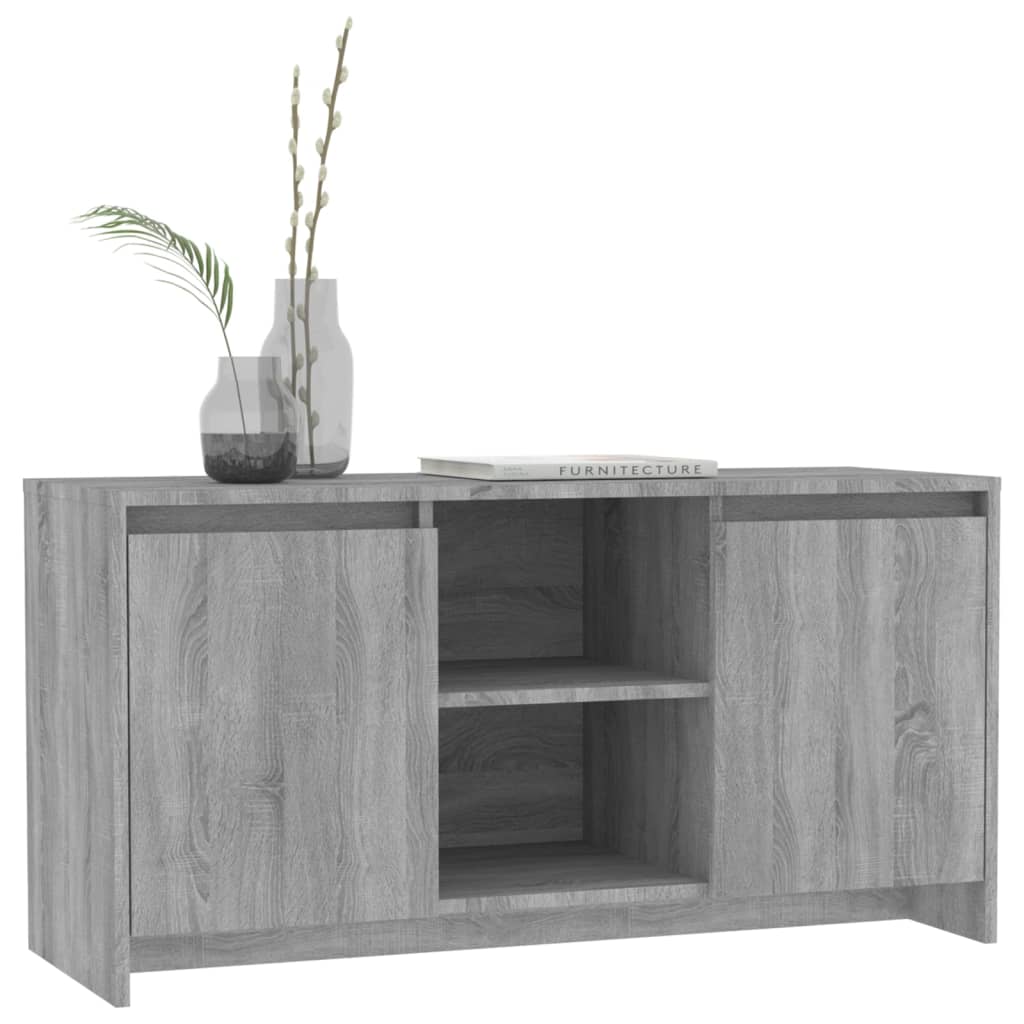 TV-taso harmaa Sonoma-tammi 102x37,5x52,5 cm lastulevy - Sisustajankoti.fi