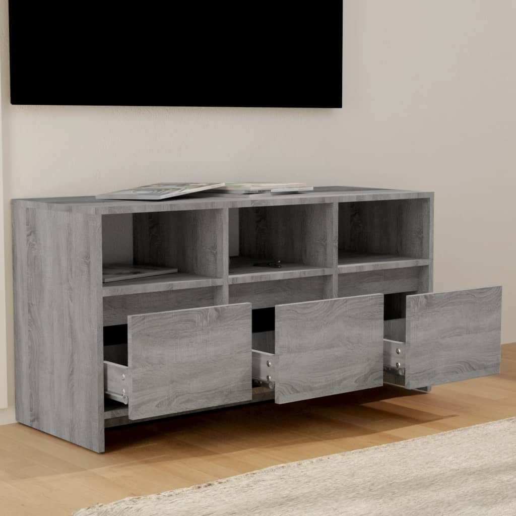 TV-taso harmaa Sonoma 102x37,5x52,5 cm lastulevy - Sisustajankoti.fi