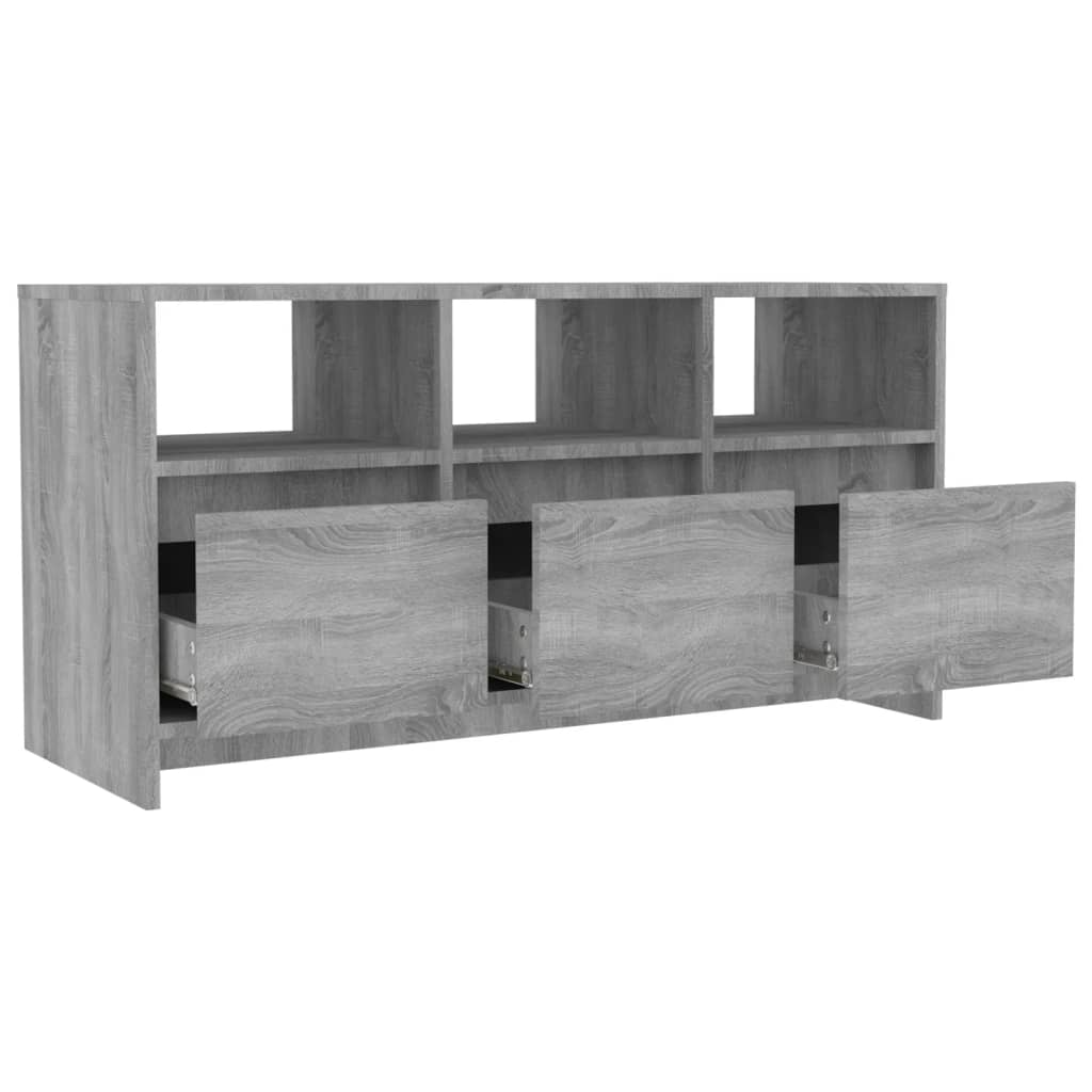 TV-taso harmaa Sonoma 102x37,5x52,5 cm lastulevy - Sisustajankoti.fi