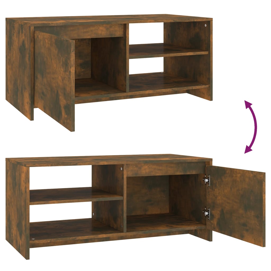 Sohvapöytä savutammi 102x50x45 cm tekninen puu - Sisustajankoti.fi