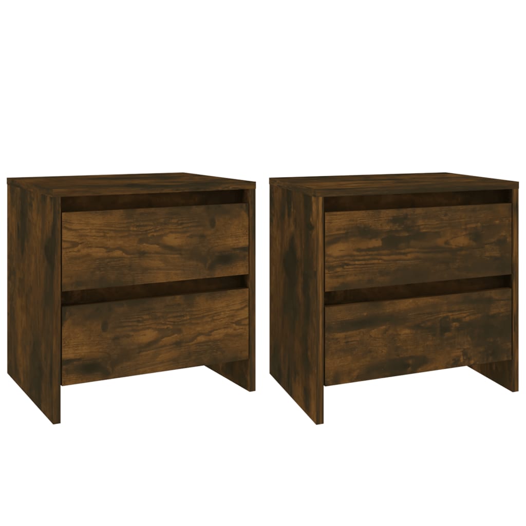 Yöpöydät 2 kpl savutammi 45x34,5x44,5 cm - Sisustajankoti.fi