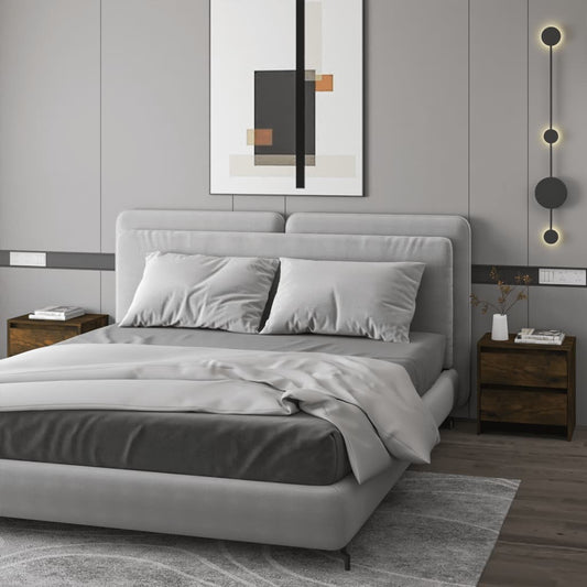 Yöpöydät 2 kpl savutammi 45x34,5x44,5 cm - Sisustajankoti.fi