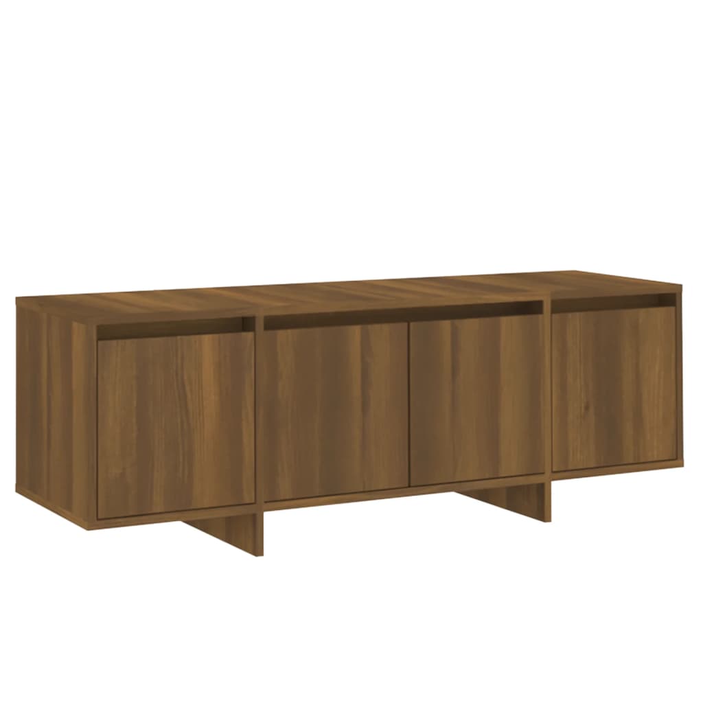 TV-taso ruskea tammi 120x30x40,5 cm lastulevy - Sisustajankoti.fi