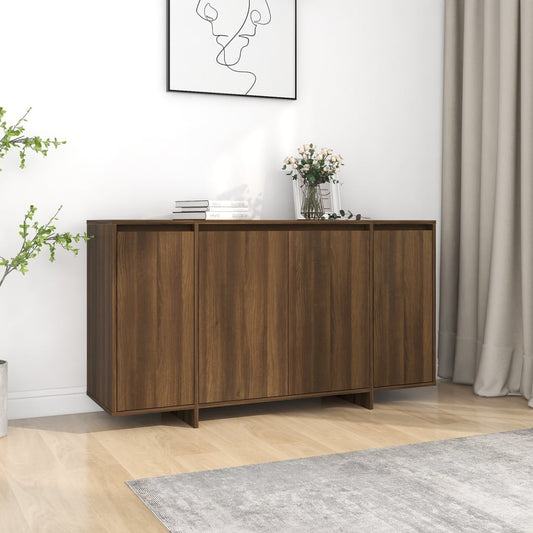 Senkki ruskea tammi 135x41x75 cm lastulevy - Sisustajankoti.fi