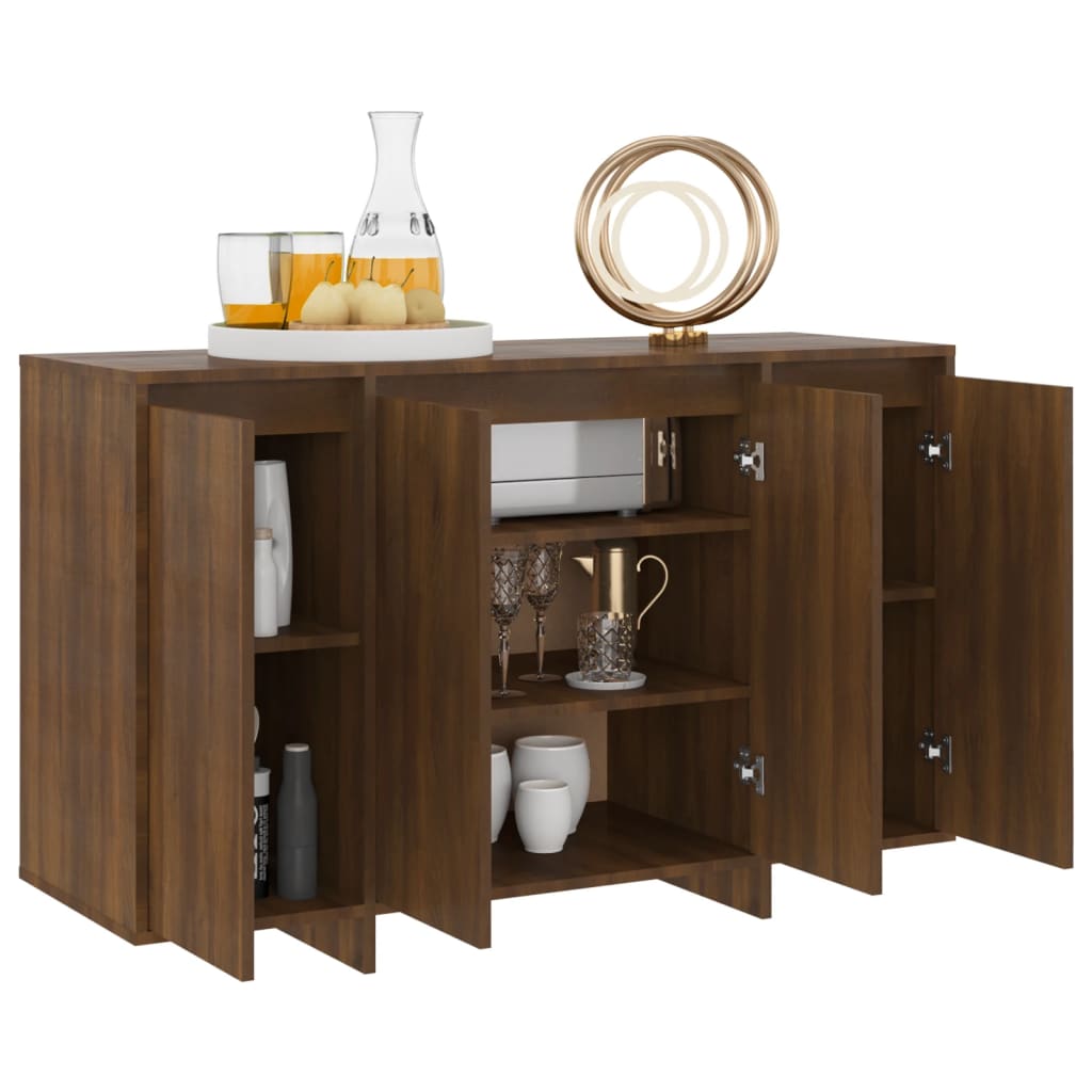 Senkki ruskea tammi 120x41x75 cm lastulevy - Sisustajankoti.fi