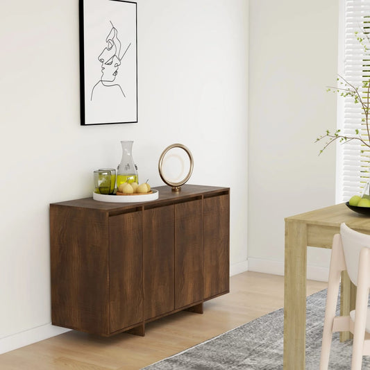 Senkki ruskea tammi 120x41x75 cm lastulevy - Sisustajankoti.fi