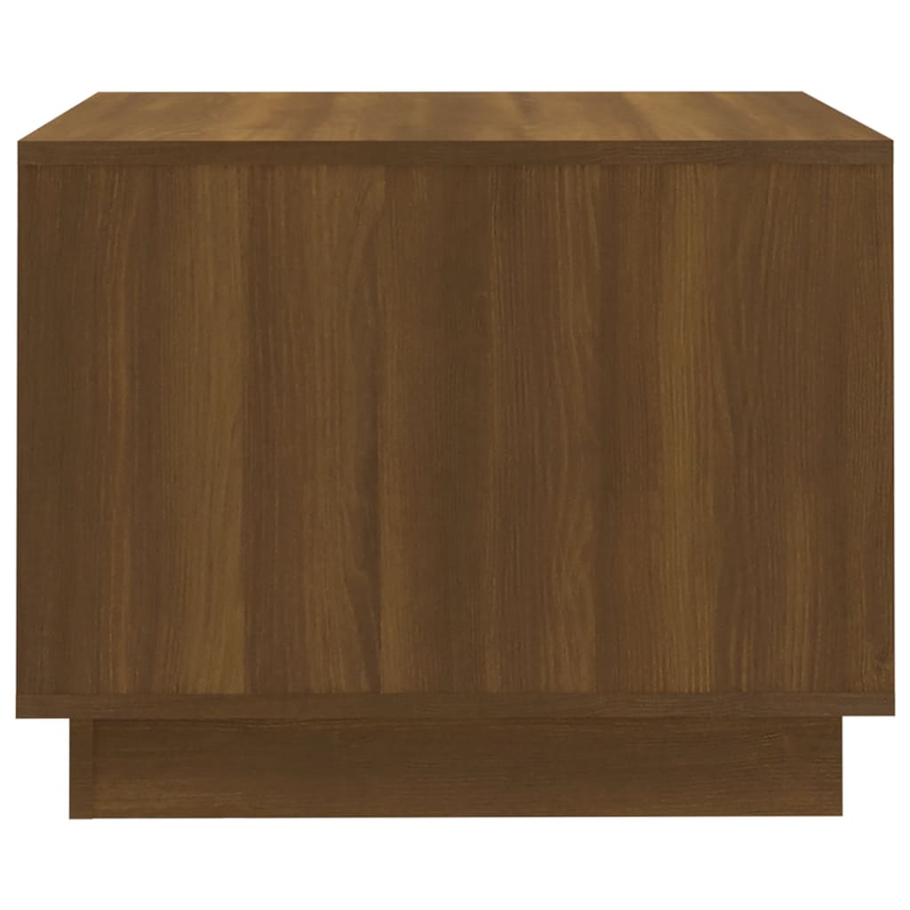 Sohvapöytä ruskea tammi 55x55x43 cm lastulevy - Sisustajankoti.fi