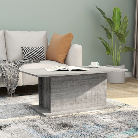 Sohvapöytä harmaa Sonoma 102x55,5x40 cm lastulevy - Sisustajankoti.fi