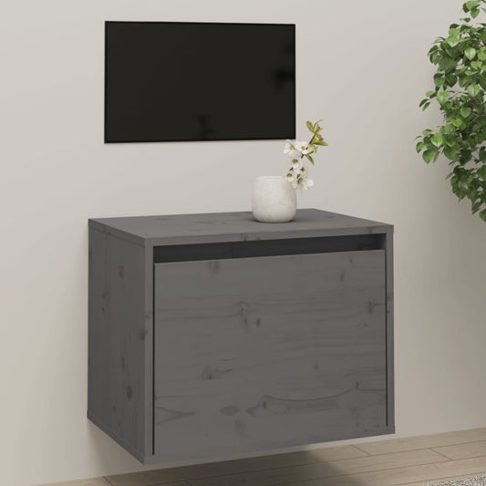 Seinäkaappi harmaa 45x30x35 cm täysi mänty - Sisustajankoti.fi