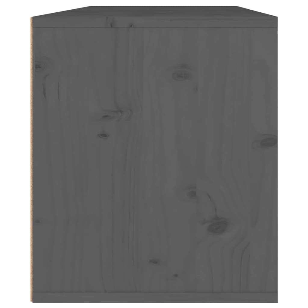 Seinäkaapit 2 kpl harmaa 45x30x35 cm täysi mänty - Sisustajankoti.fi