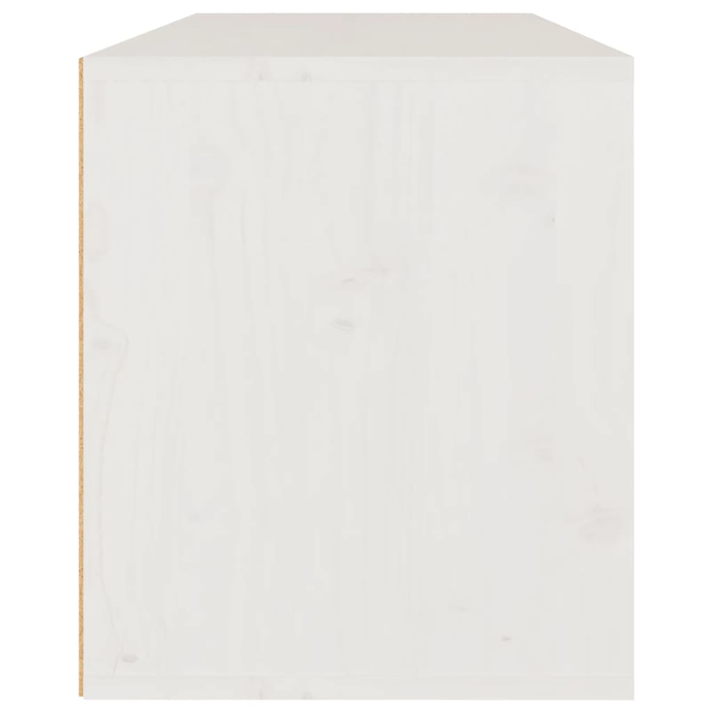 Seinäkaappi valkoinen 80x30x35 cm täysi mänty - Sisustajankoti.fi