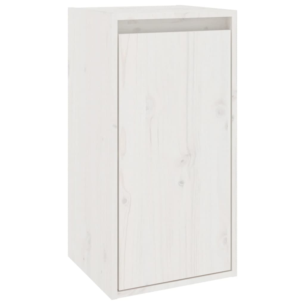 Seinäkaapit 2 kpl valkoinen 30x30x60 cm täysi mänty - Sisustajankoti.fi