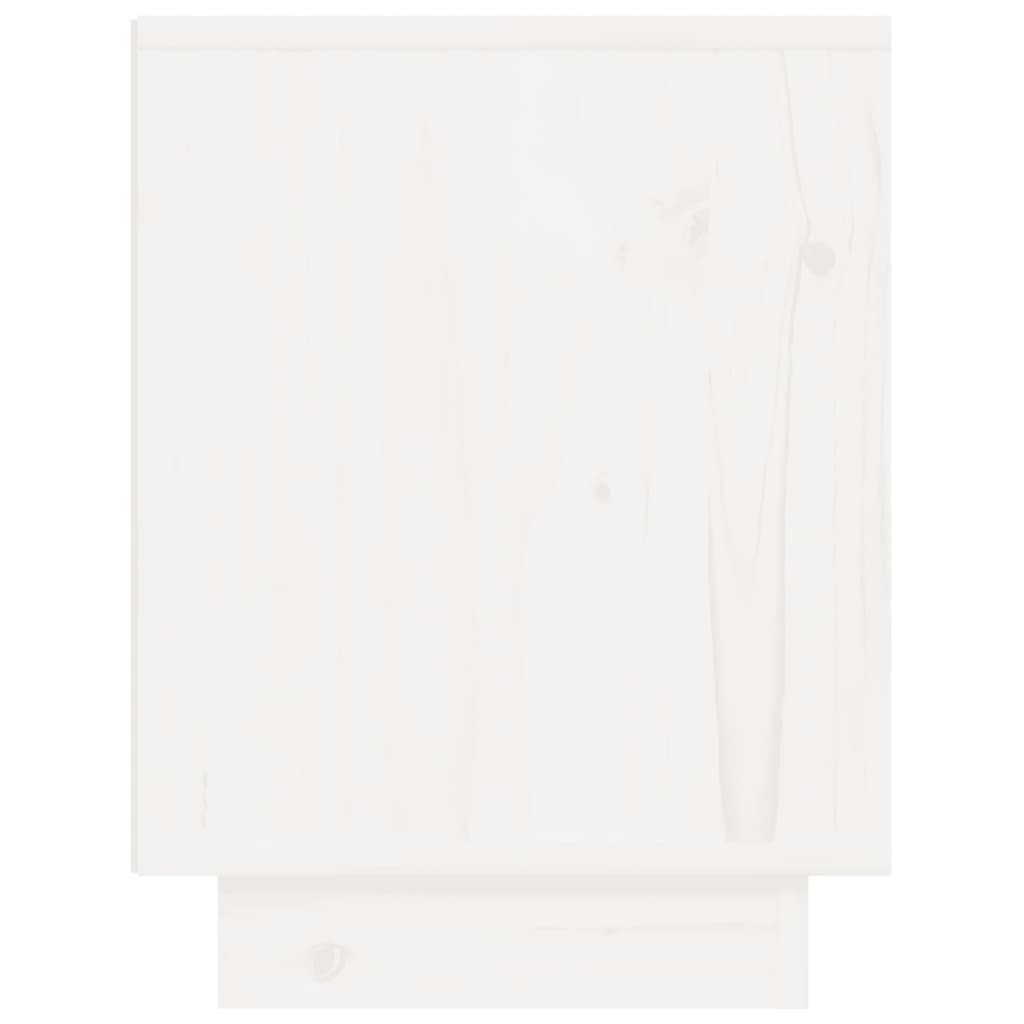 Yöpöydät 2 kpl valkoinen 40x30x40 cm täysi mänty - Sisustajankoti.fi