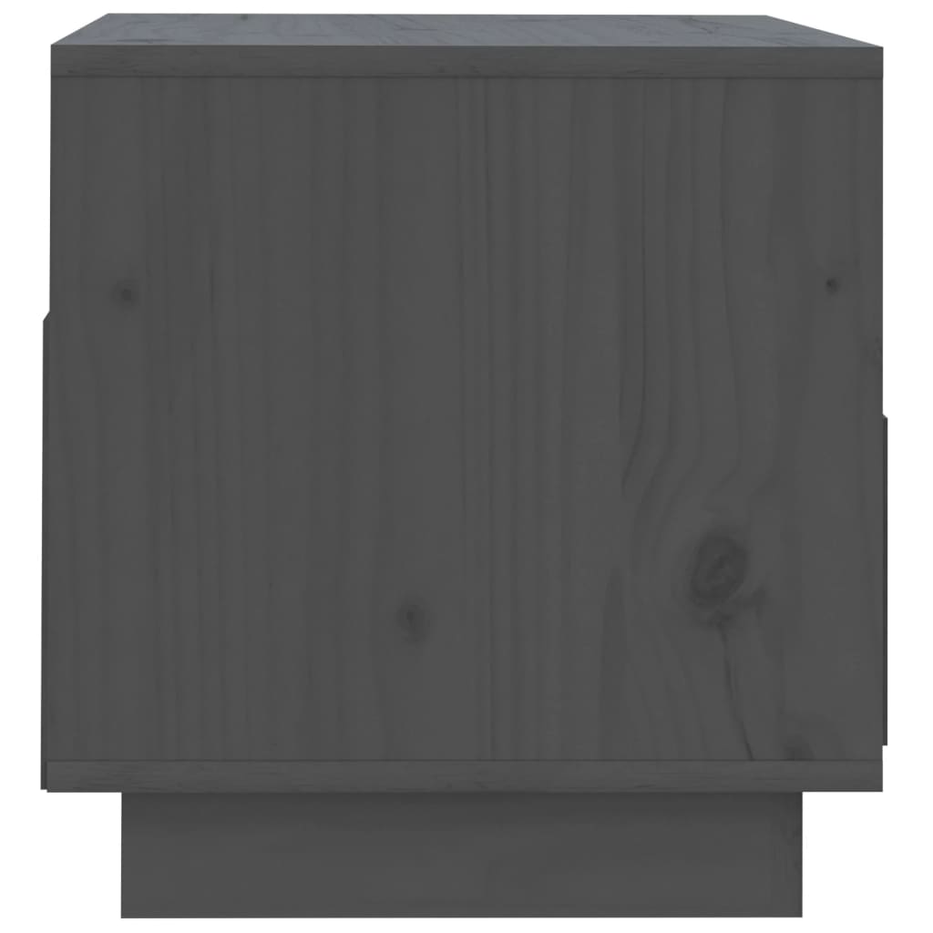 TV-taso harmaa 60x35x37 cm täysi mänty - Sisustajankoti.fi