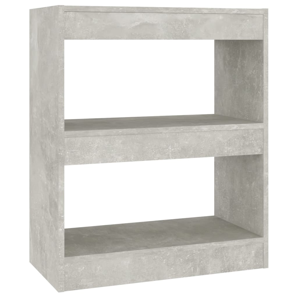 Kirjahylly/tilanjakaja betoninharmaa 60x30x72 cm - Sisustajankoti.fi