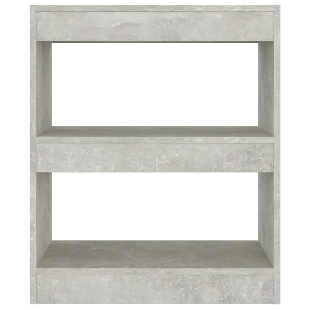 Kirjahylly/tilanjakaja betoninharmaa 60x30x72 cm - Sisustajankoti.fi
