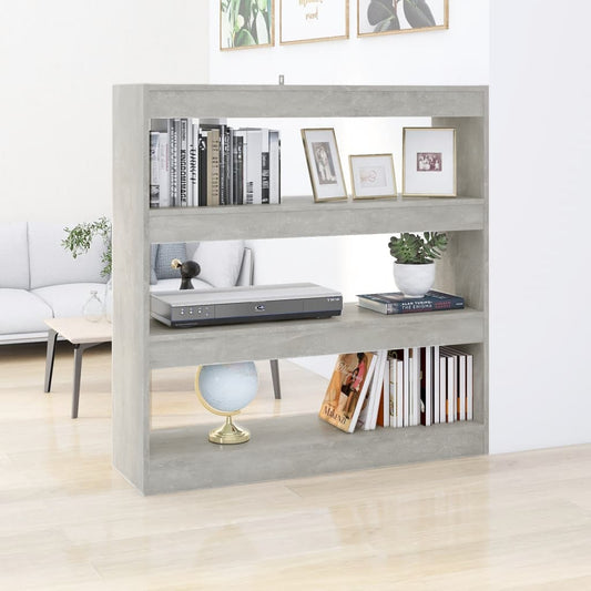 Kirjahylly/tilanjakaja betoninharmaa 100x30x103 cm - Sisustajankoti.fi