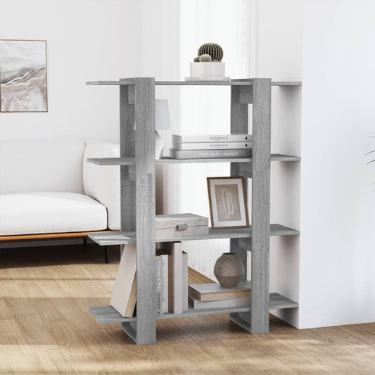 Kirjahylly/tilanjakaja harmaa Sonoma 100x30x123,5 cm - Sisustajankoti.fi