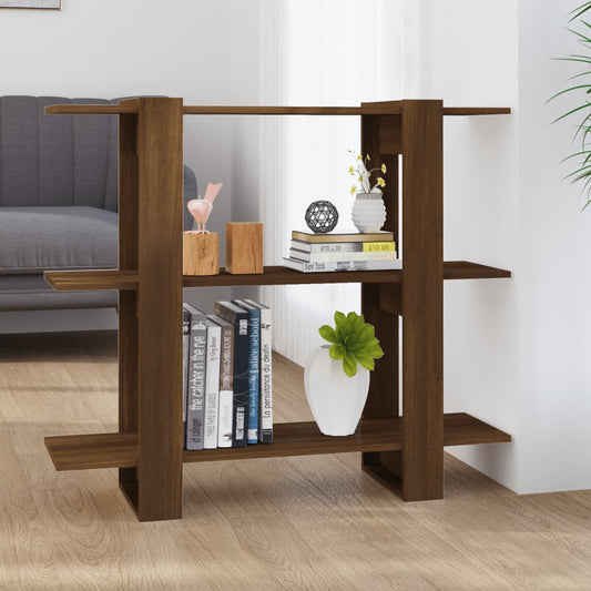 Kirjahylly/tilanjakaja ruskea tammi 100x30x87 cm - Sisustajankoti.fi
