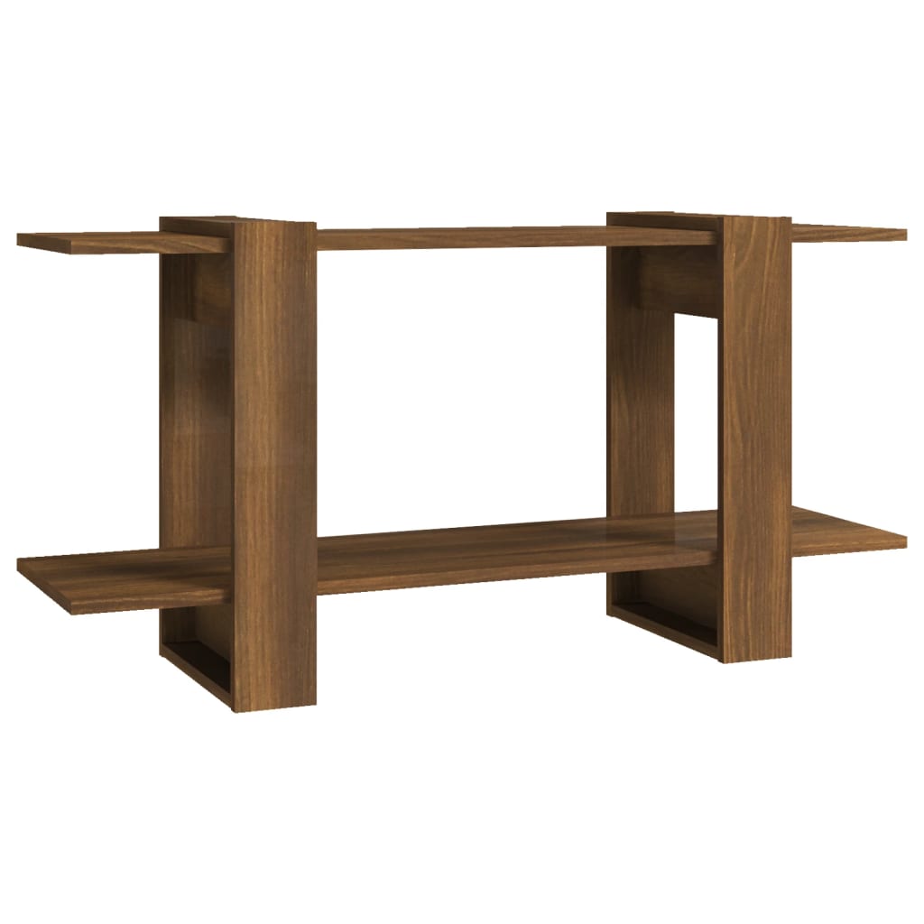 Kirjahylly ruskea tammi 100x30x51 cm tekninen puu - Sisustajankoti.fi