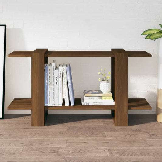 Kirjahylly ruskea tammi 100x30x51 cm tekninen puu - Sisustajankoti.fi