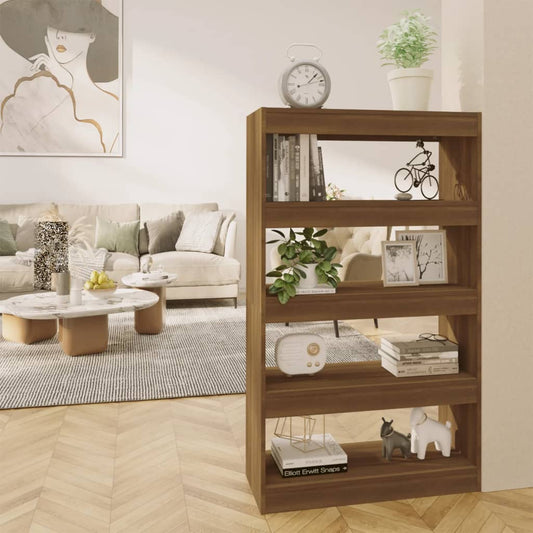 Kirjahylly/tilanjakaja ruskea tammi 80x30x135 cm - Sisustajankoti.fi
