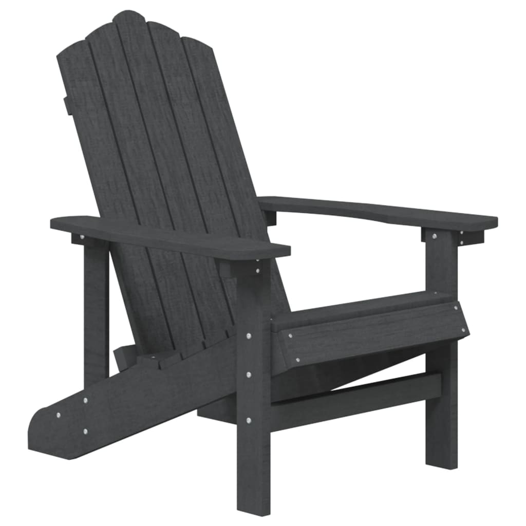 Adirondack puutarhatuoli pöydällä HDPE antrasiitti - Sisustajankoti.fi