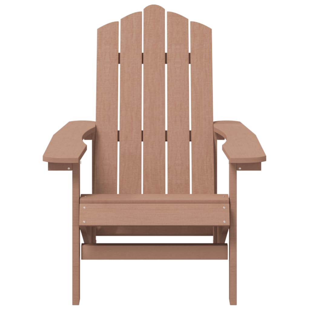 Adirondack puutarhatuoli pöydällä HDPE ruskea - Sisustajankoti.fi