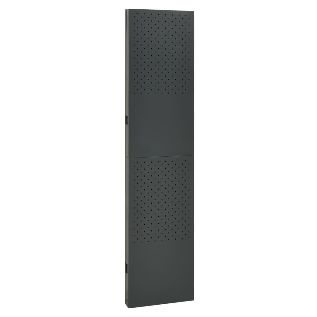 4-paneeliset tilanjakajat 2 kpl 160x180 cm antrasiitti teräs - Sisustajankoti.fi