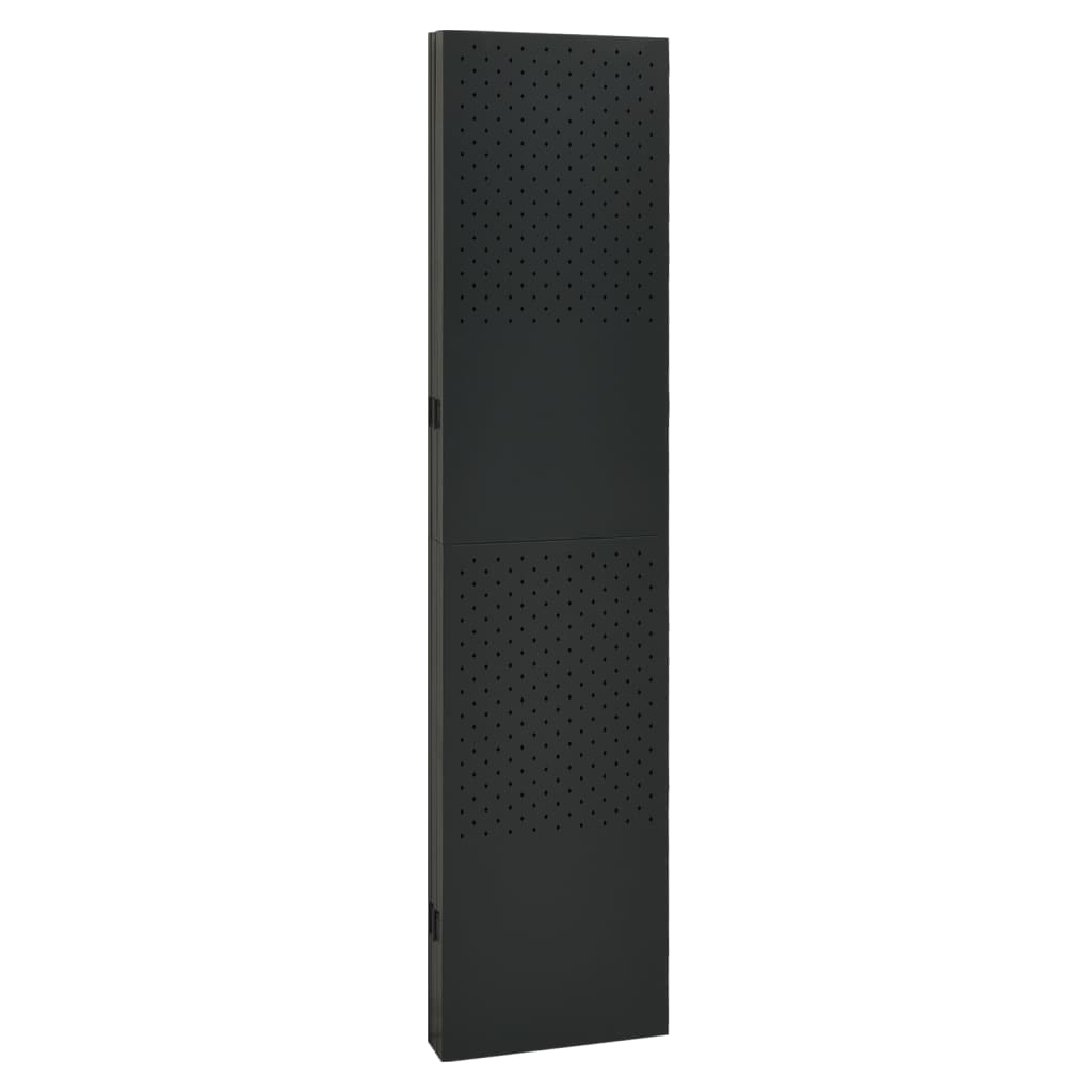 5-paneeliset tilanjakajat 2 kpl 200x180 cm musta teräs - Sisustajankoti.fi