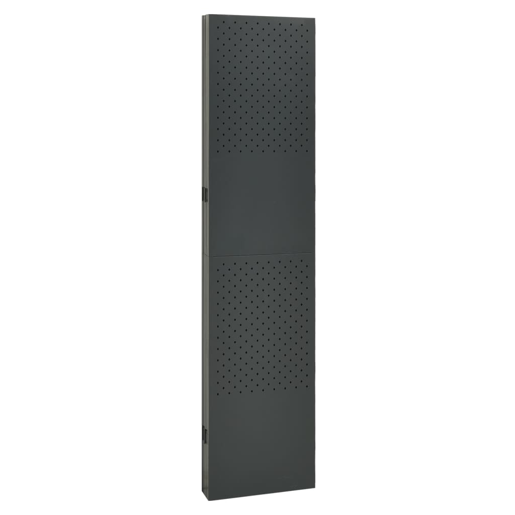 5-paneeliset tilanjakajat 2 kpl 200x180 cm antrasiitti teräs - Sisustajankoti.fi