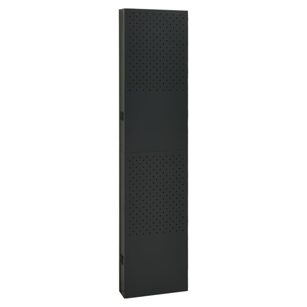 6-paneeliset tilanjakajat 2 kpl 240x180 cm musta teräs - Sisustajankoti.fi